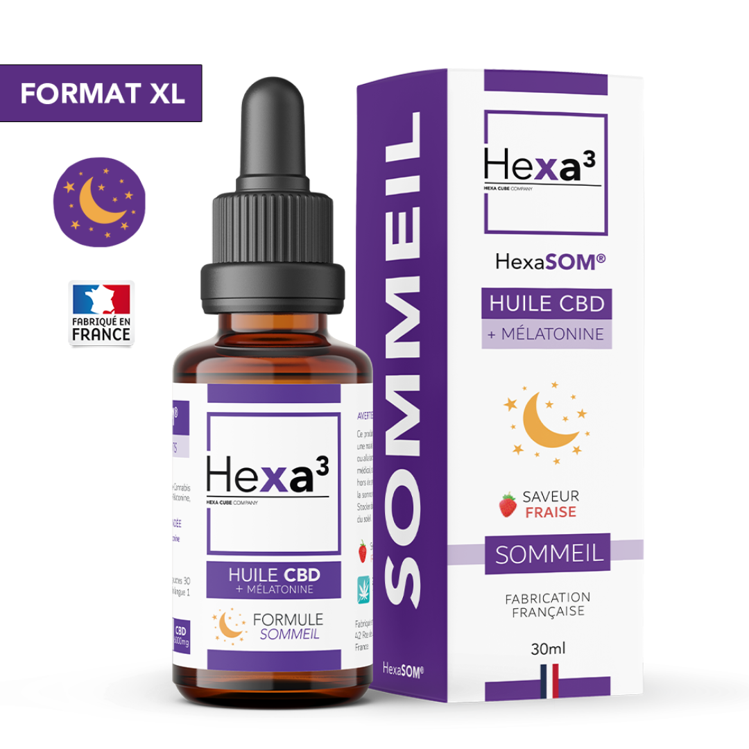 Huile CBD Mélatonine 30ml - Hexapure